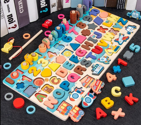 Quadro de Tarefas Funny Puzzle - Montessoriano — detalhes do produto