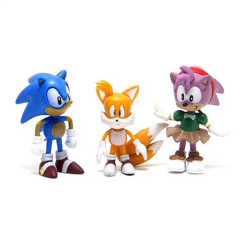 Kit 6 Bonecos - Sonic e sua turma — detalhes do produto