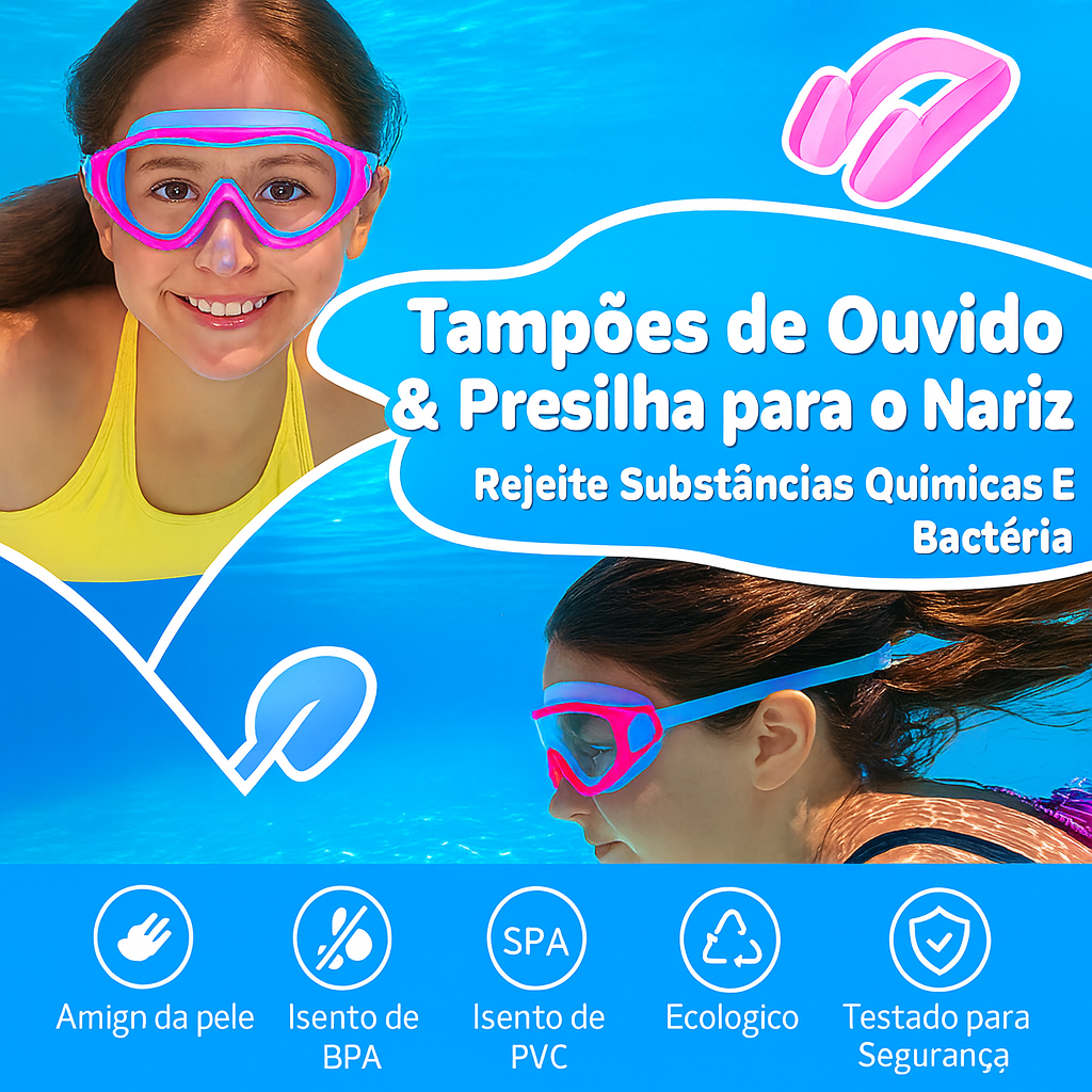 AquaVision Kids™ - Óculos de Natação Confortáveis para Crianças — detalhes do produto