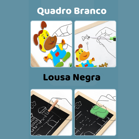 Quebra Cabeça Animais em Quadro — detalhes do produto