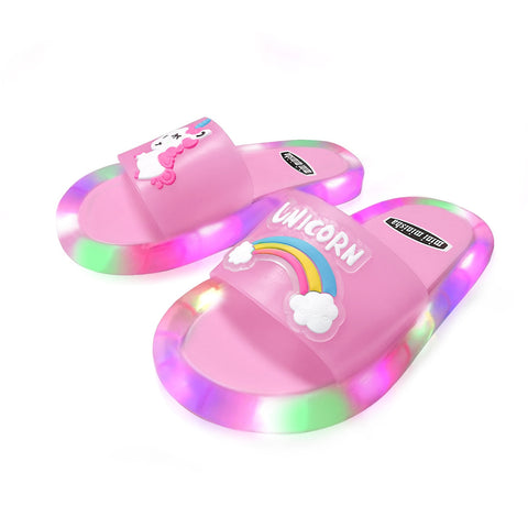 Chinelo Unicórnio com Luzes — detalhes do produto
