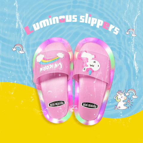 Chinelo Unicórnio com Luzes — detalhes do produto