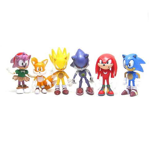 Kit 6 Bonecos - Sonic e sua turma — detalhes do produto