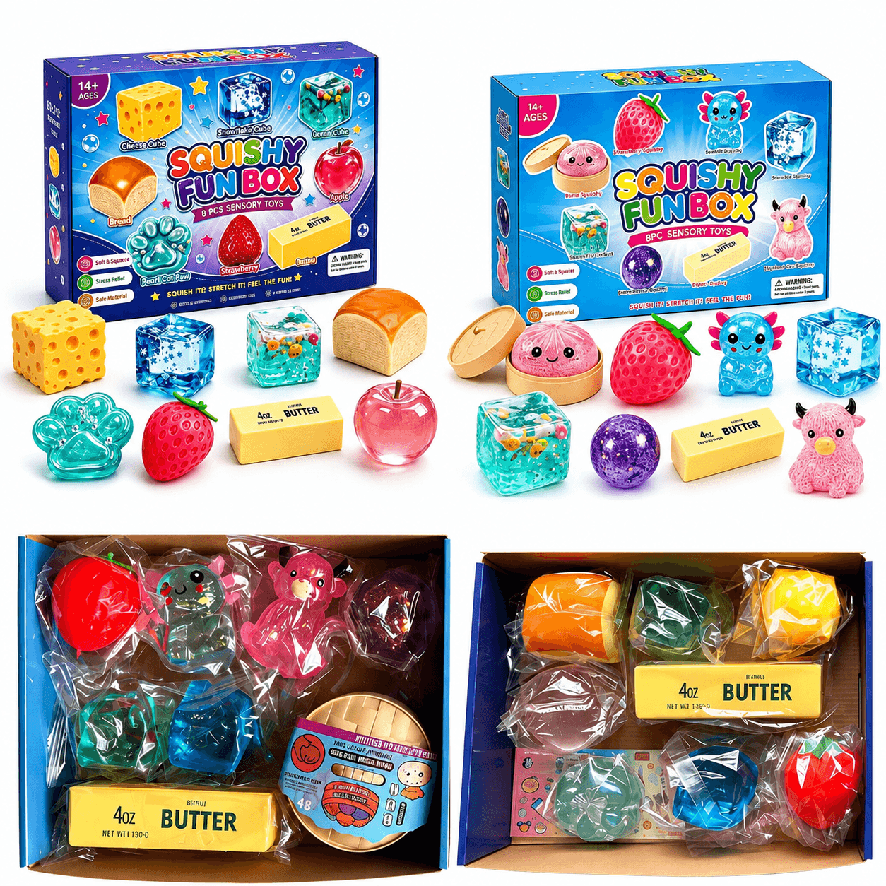 MiniKo Squishy FunBox™ — Caixa Surpresa com 8 Squishies