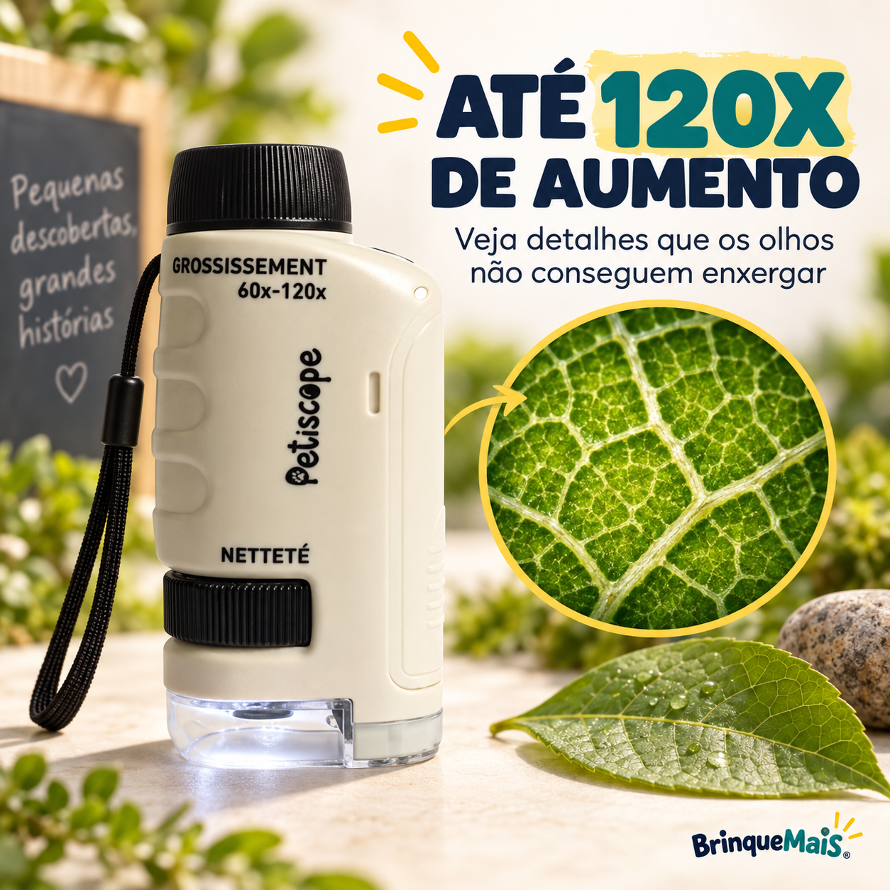 PetiScope™ - Microscópio Infantil de Bolso